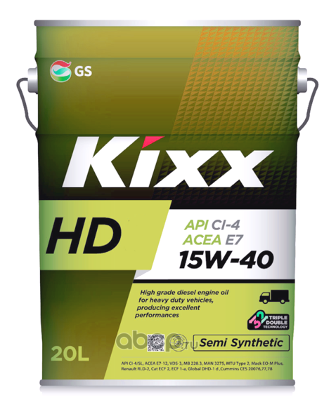 Масло моторное Kixx HD CF-4 15W-40 (Dynamic) /20л полусинтетика