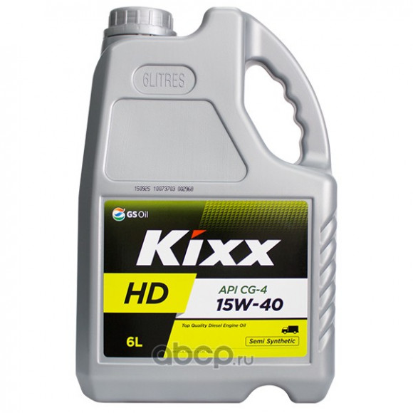 Масло моторное Kixx HD CG-4 15W-40 (Dynamic) /6л полусинтетика
