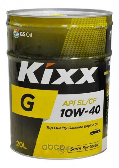 Масло моторное Kixx G SL 10W-40 (Gold) /20л полусинтетика
