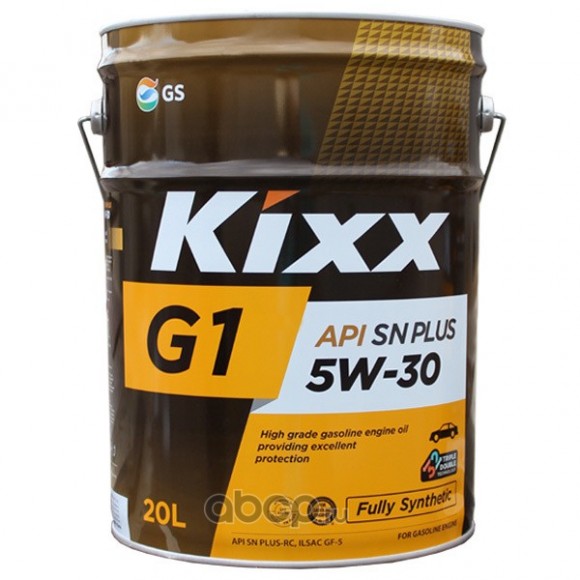 Масло моторное синтетическое Kixx 5w-30 20 л.