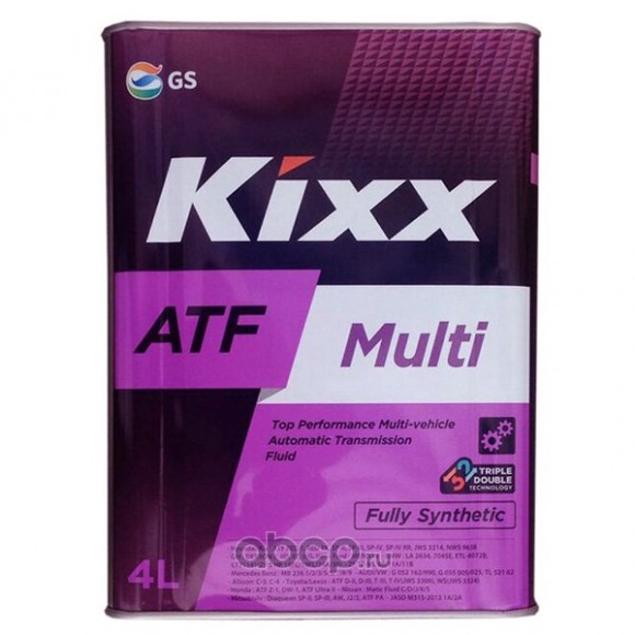 Трансмиссионная жидкость Kixx ATF Multi /4л мет. синтетика
